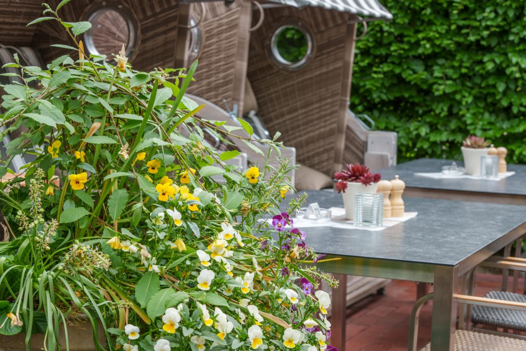 Hengstforder Mühle Terrasse Sonnen und Windschutz, Heizstrahler